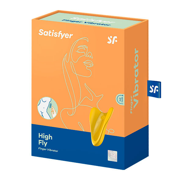 SATISFYER HIGH FLY VIBRADOR DEDAL AMARILLO 2 SATISFYER HIGH FLY VIBRADOR DEDAL AMARILLO - Imagen 2