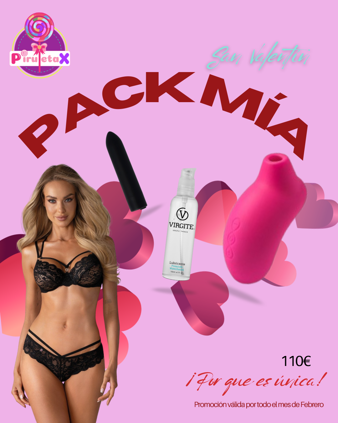 PACK MIA - SAN VALENTIN 2026 1 PACK MIA SAN VALENTIN